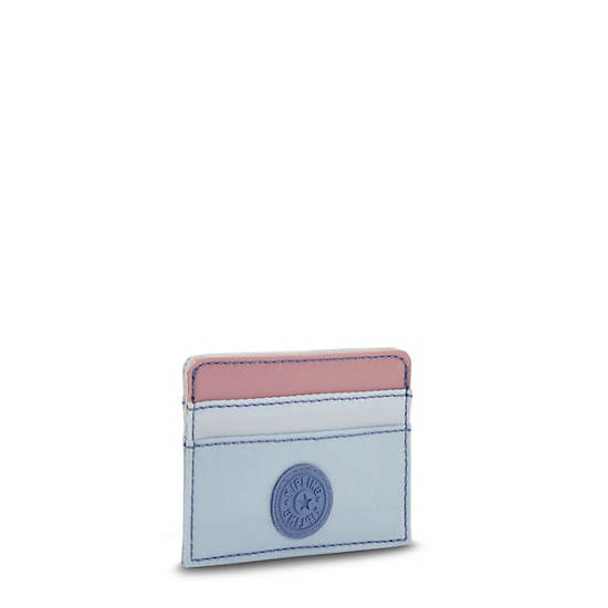 Kipling Cardy Card Holder Tassen Lichtblauw Roze | België 1161UZ